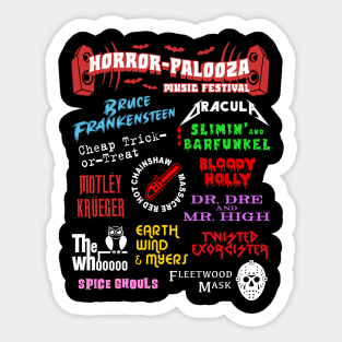 Horror-Palooza Music Festival Sticker